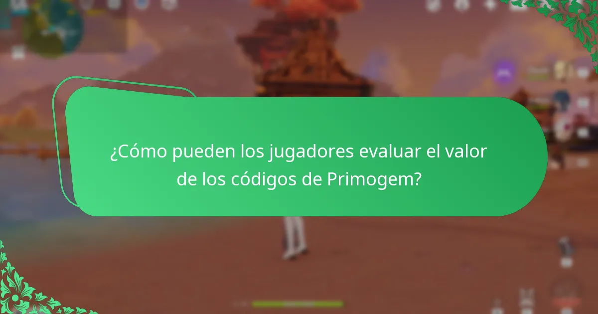 ¿Cuál es la rareza de los códigos de Primogem?