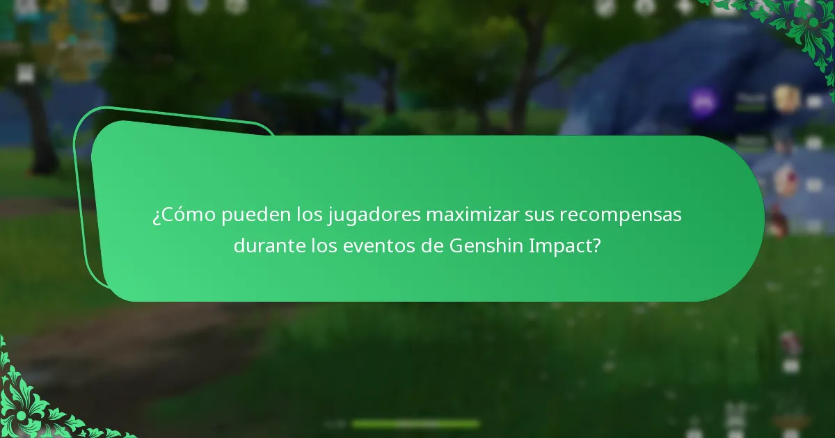 ¿Qué recompensas pueden esperar los jugadores de los futuros eventos de Genshin Impact?