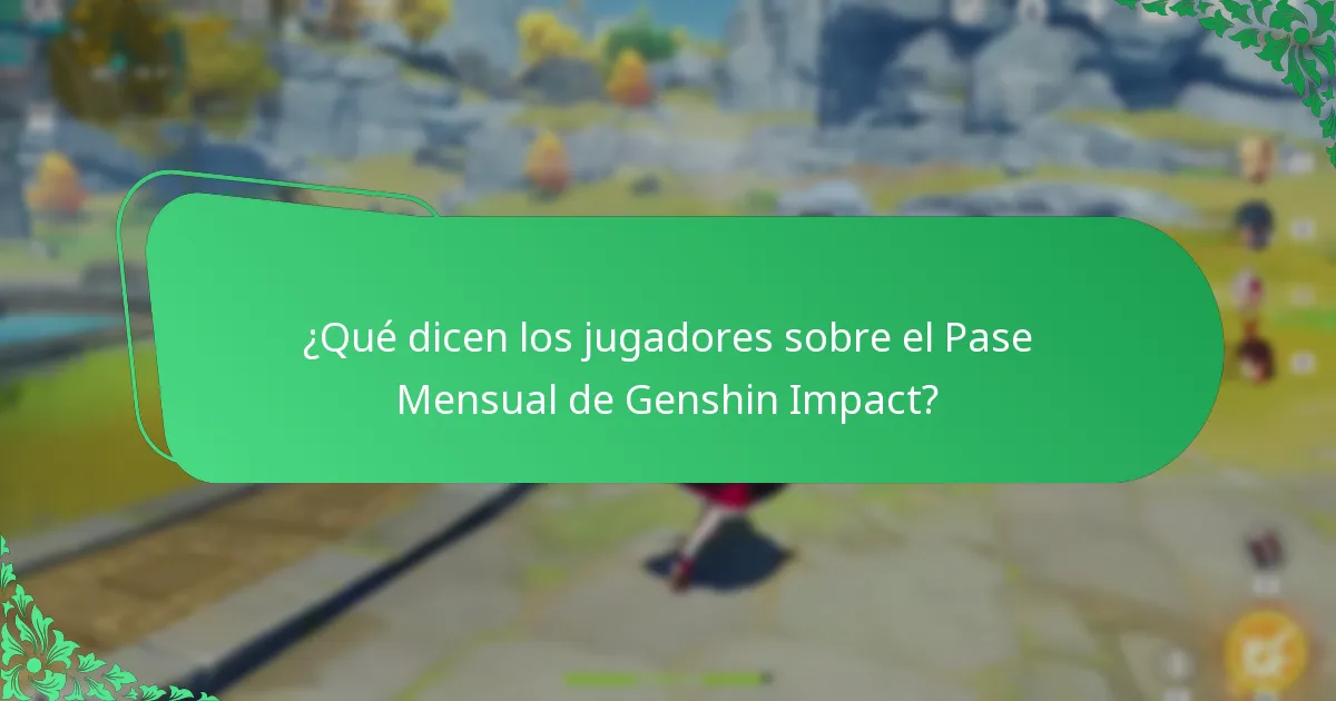 ¿Cómo pueden los jugadores proporcionar comentarios sobre el Pase Mensual?